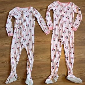 Bundle of 2 Disney Footie PJs - size 4T & 5T